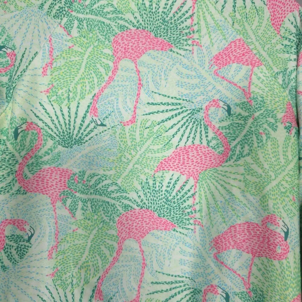 KENNY FLOWERS Kiddy Flowers Swimsuit Girls 10 Kids Long Sleeve UPF 50+ Flamingos